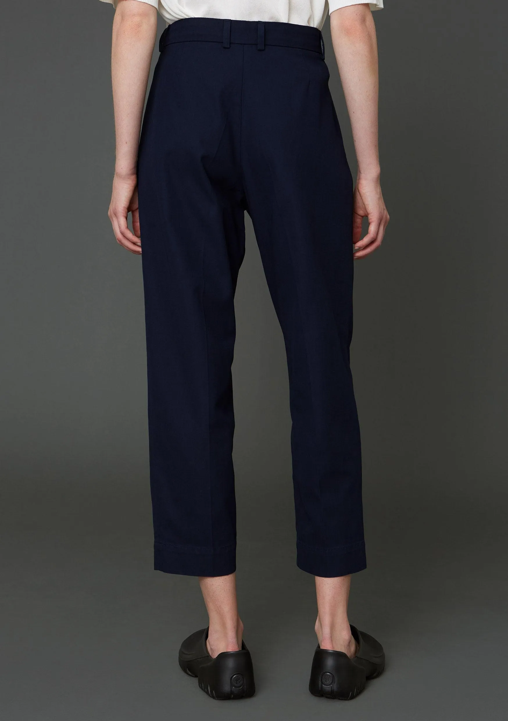Alta Trousers - Navy - Cotton