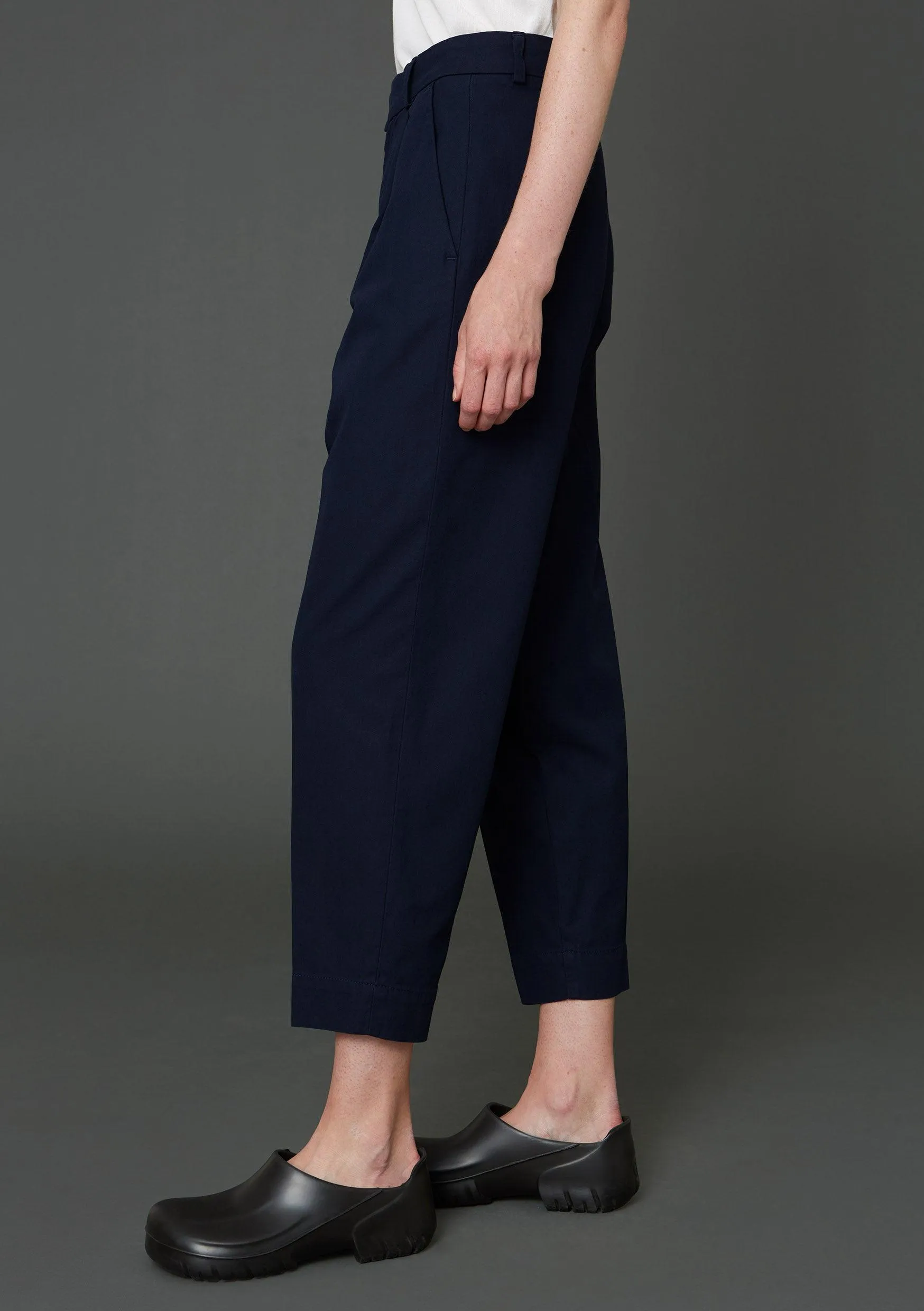 Alta Trousers - Navy - Cotton