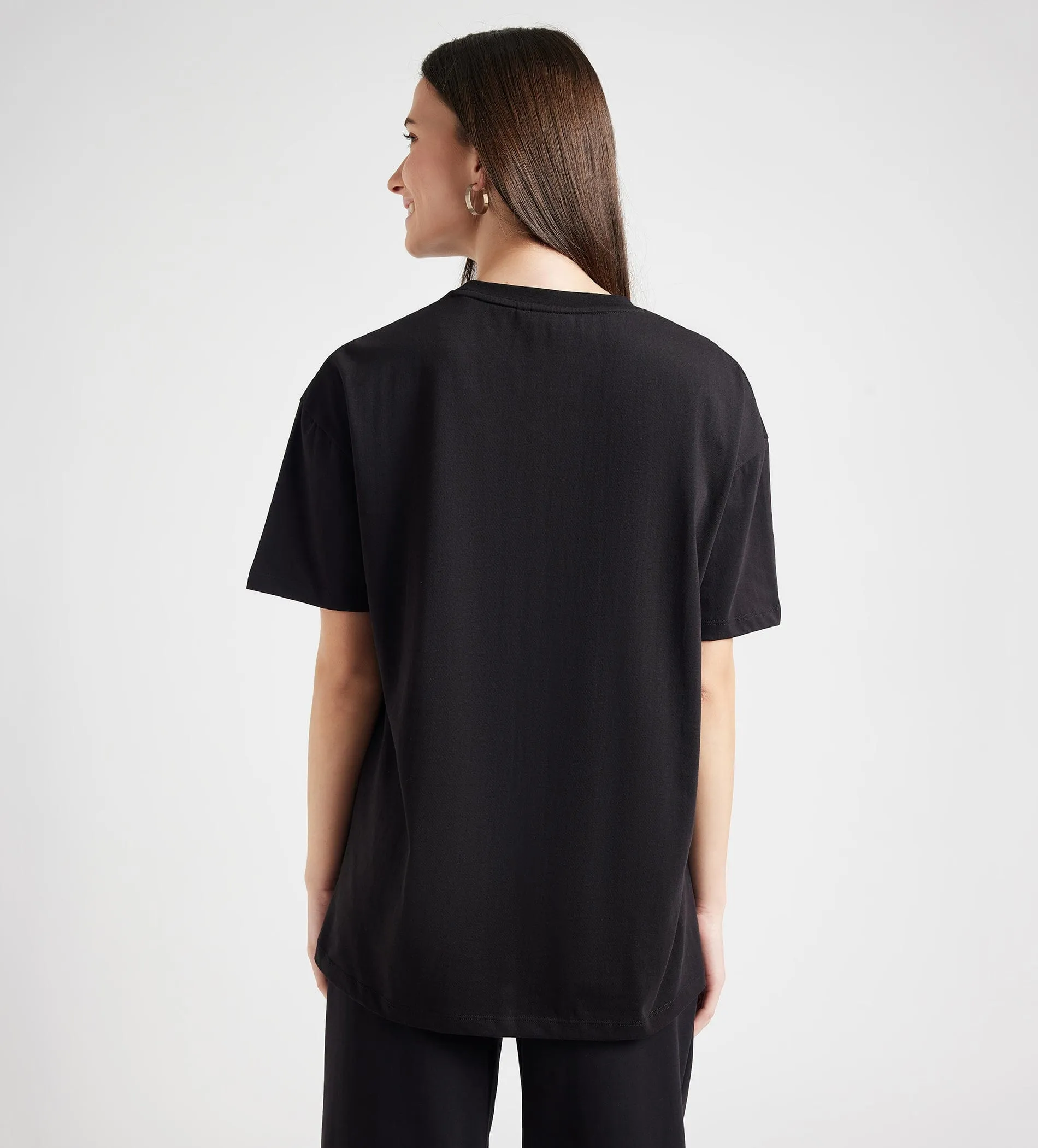 Black Monochrome Oversize Tee