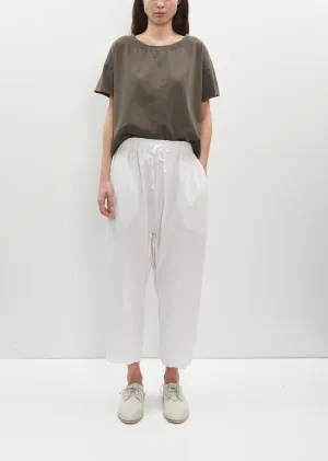 Braghe Tissue Cotton Pants — Milk
