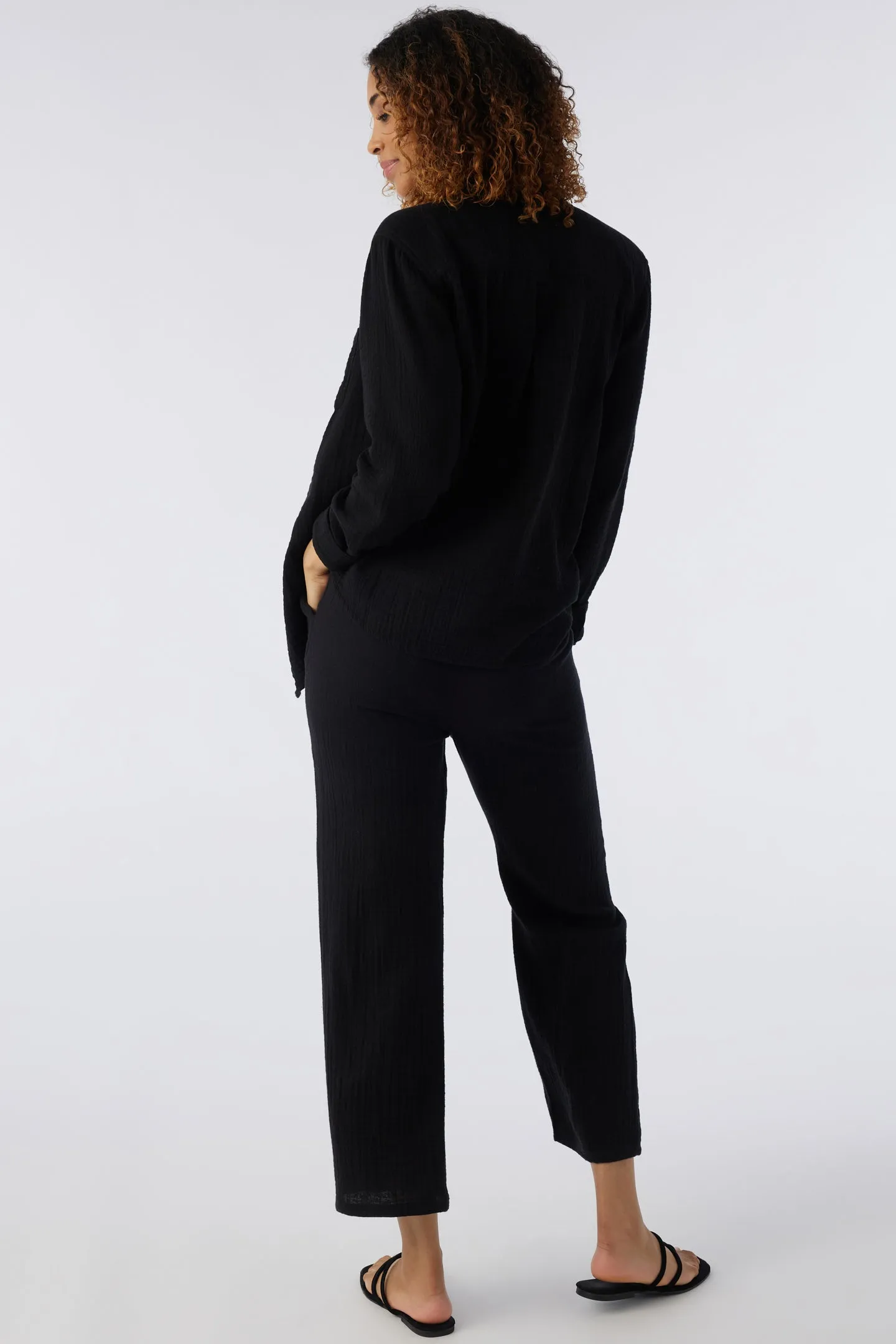 BRENDA CRINKLE DOUBLE GAUZE BEACH PANTS