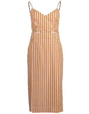 Cami Pleated Front Midi Dress