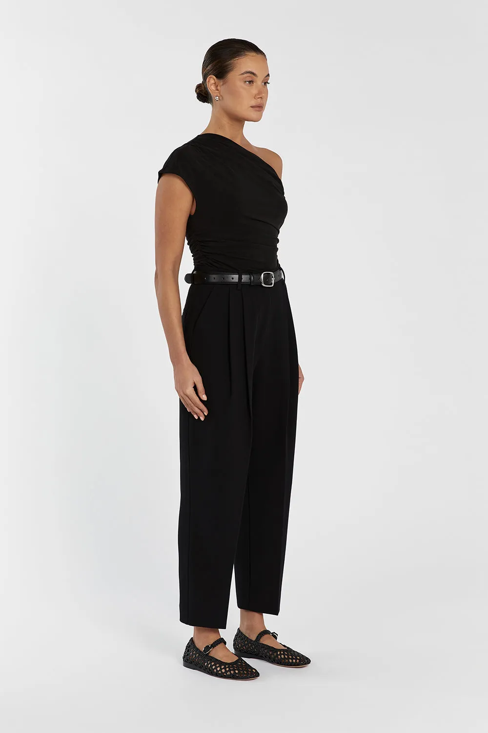 CAREY BLACK TAPERED PANT
