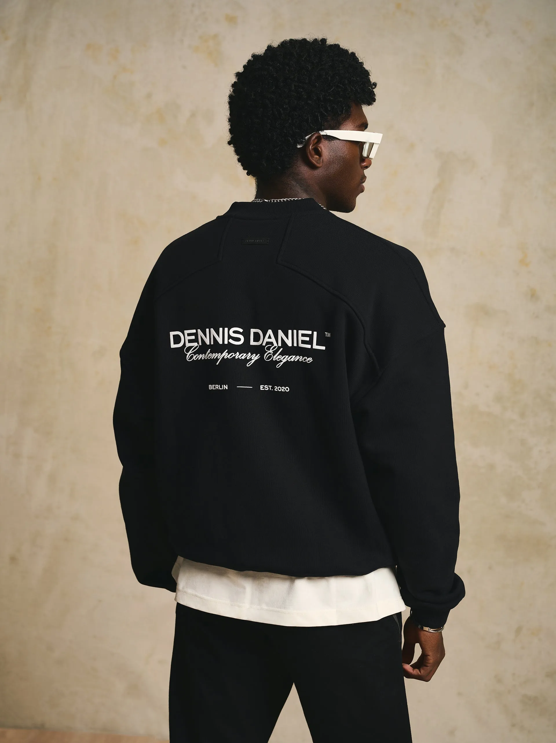 Contemporary Elegance Sweater - Black
