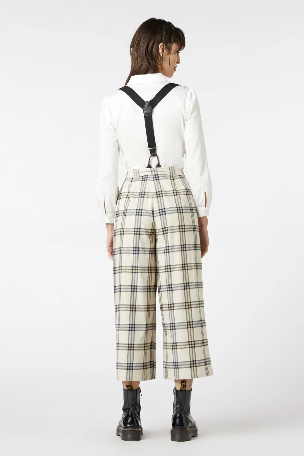 Crescent Tartan Pleated Culottes