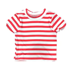 Crop Tee - Red Stripe