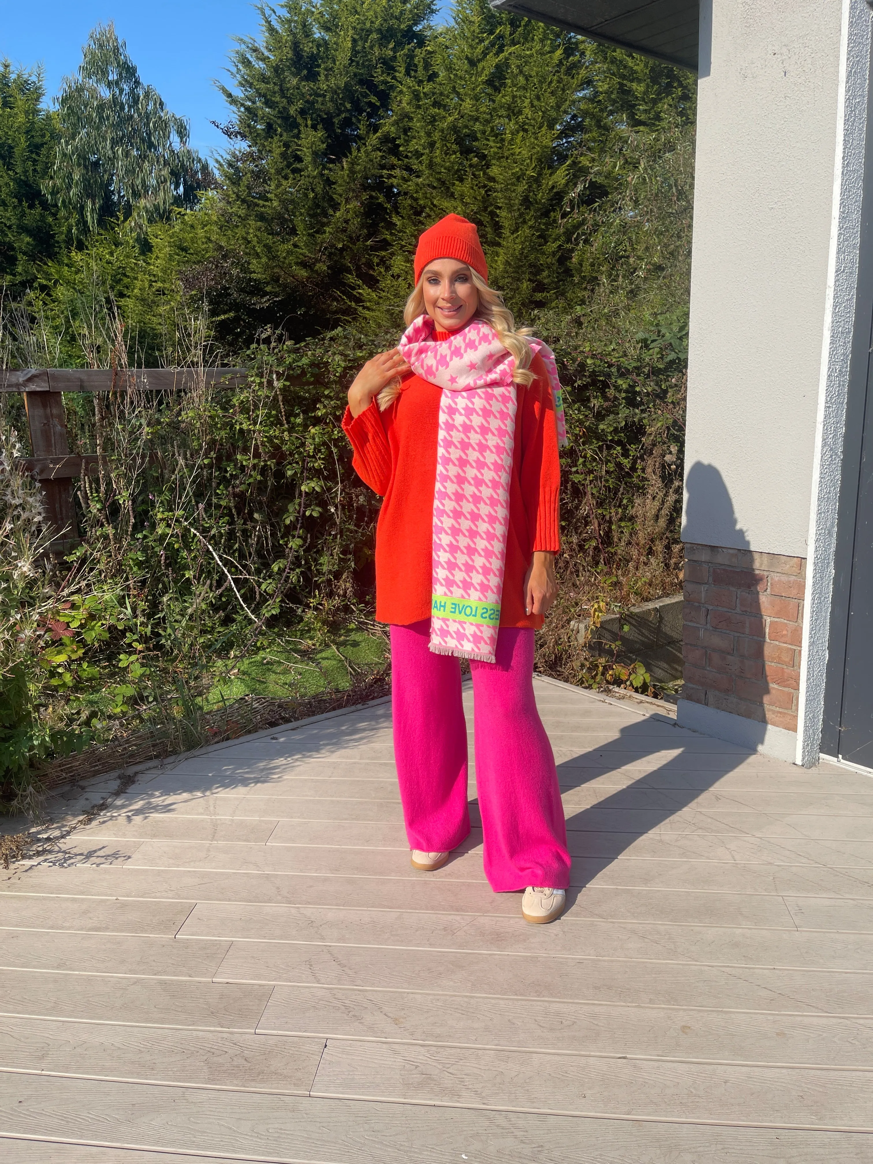 Darine Pink Knit Pants