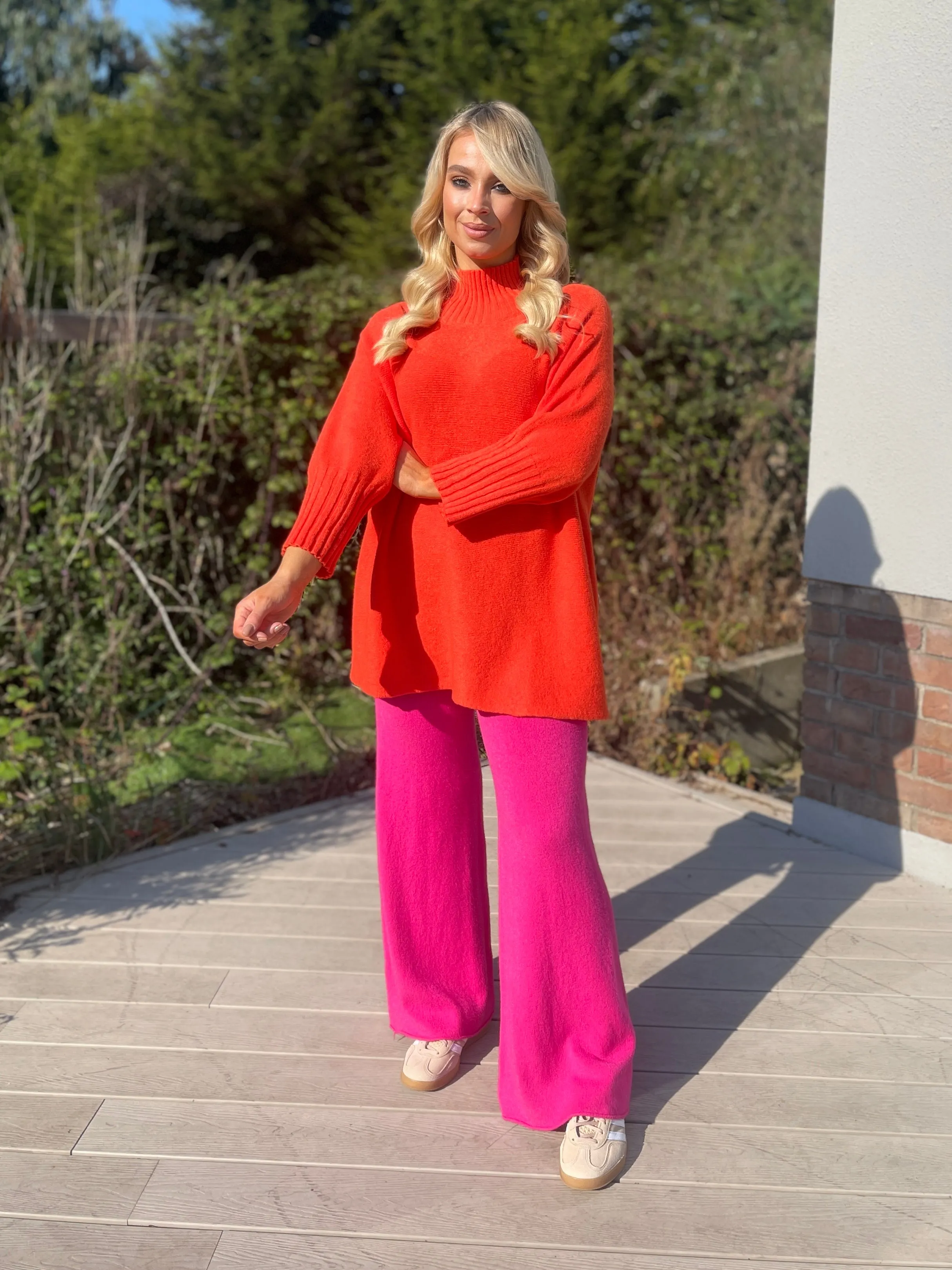 Darine Pink Knit Pants