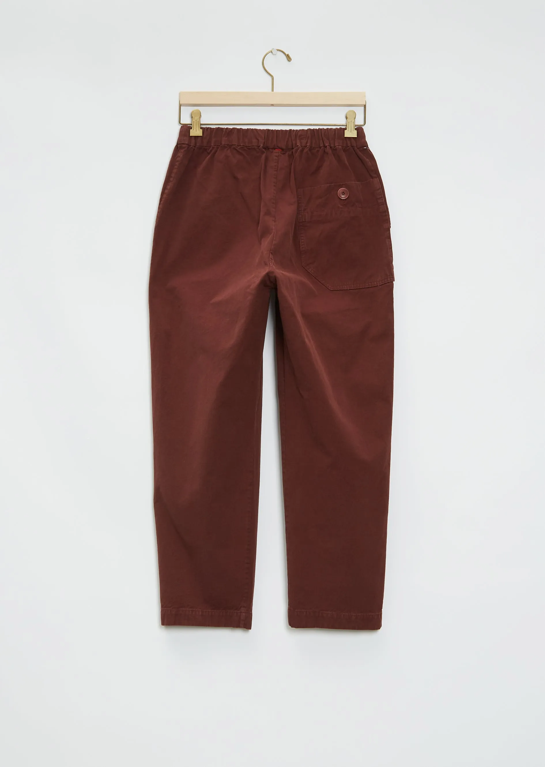 Fabi Cotton Pant — Burgundy