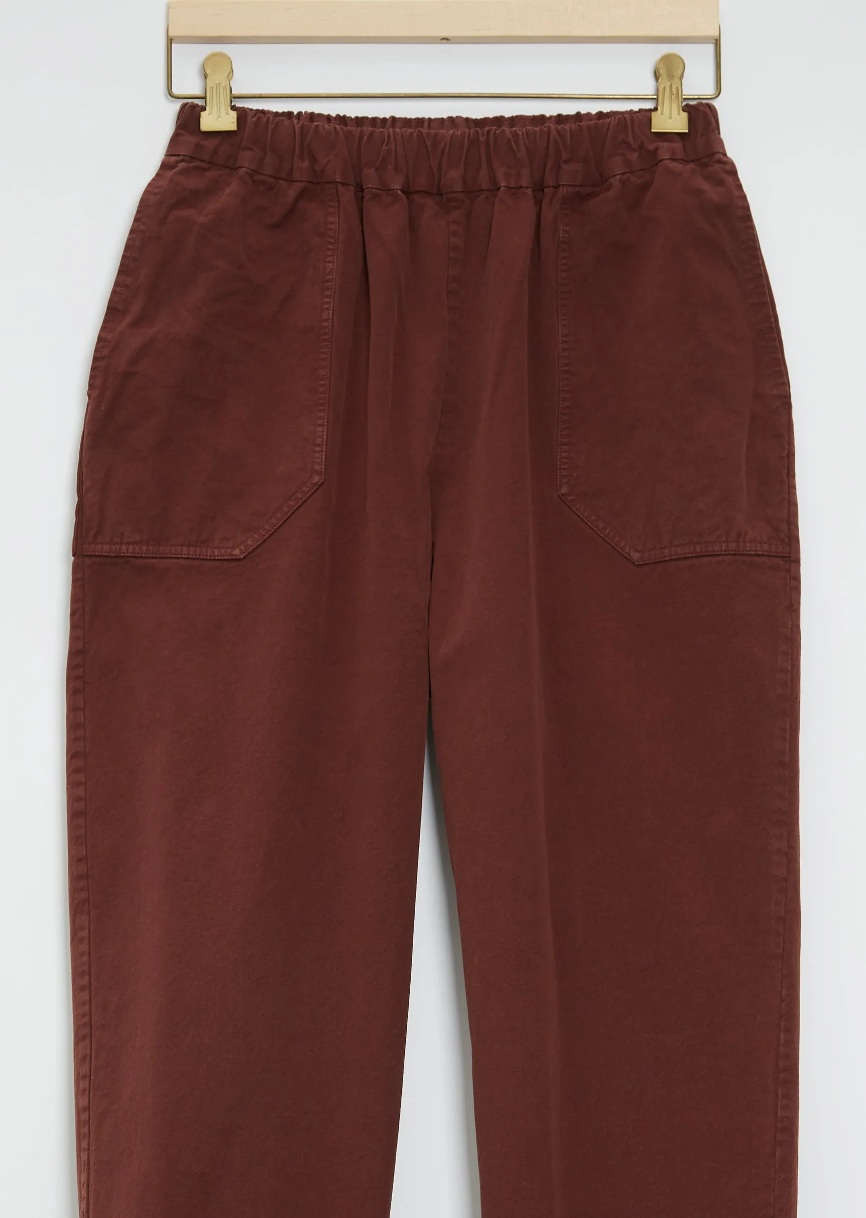 Fabi Cotton Pant — Burgundy