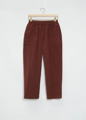Fabi Cotton Pant — Burgundy