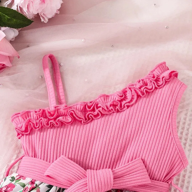 Girls off shoulder floral dress