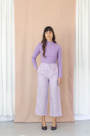 Grace Trousers- Lilac Stripe
