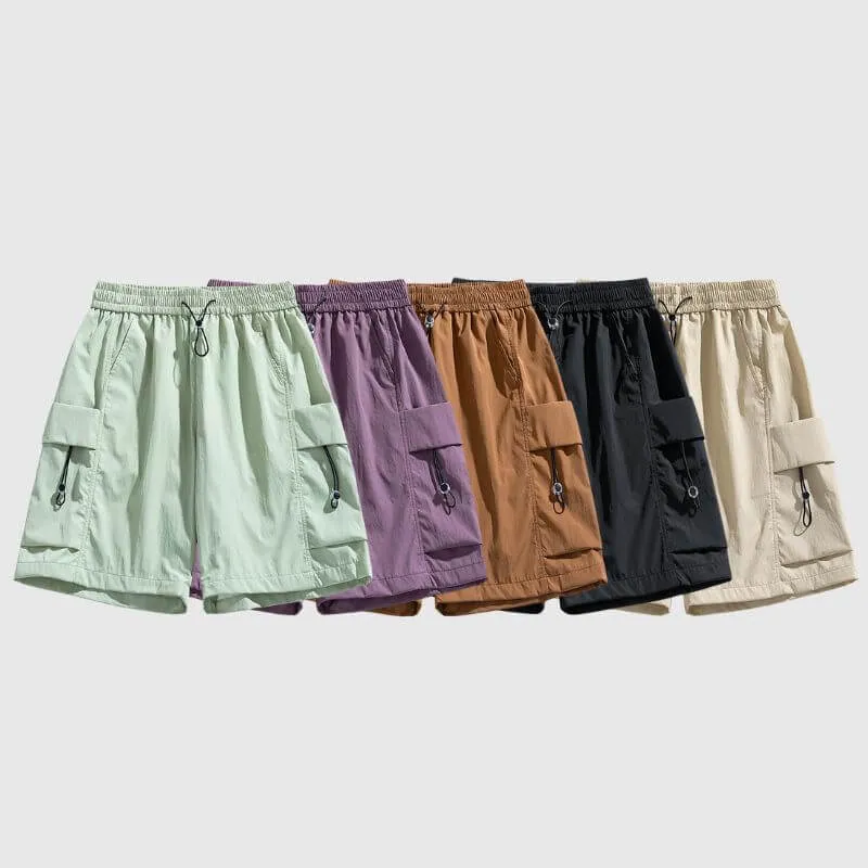 Ice Silk Drawstring Shorts