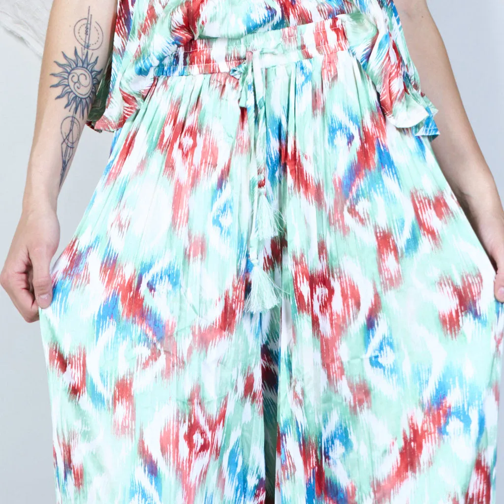 Ikat loose-fitting softy pants