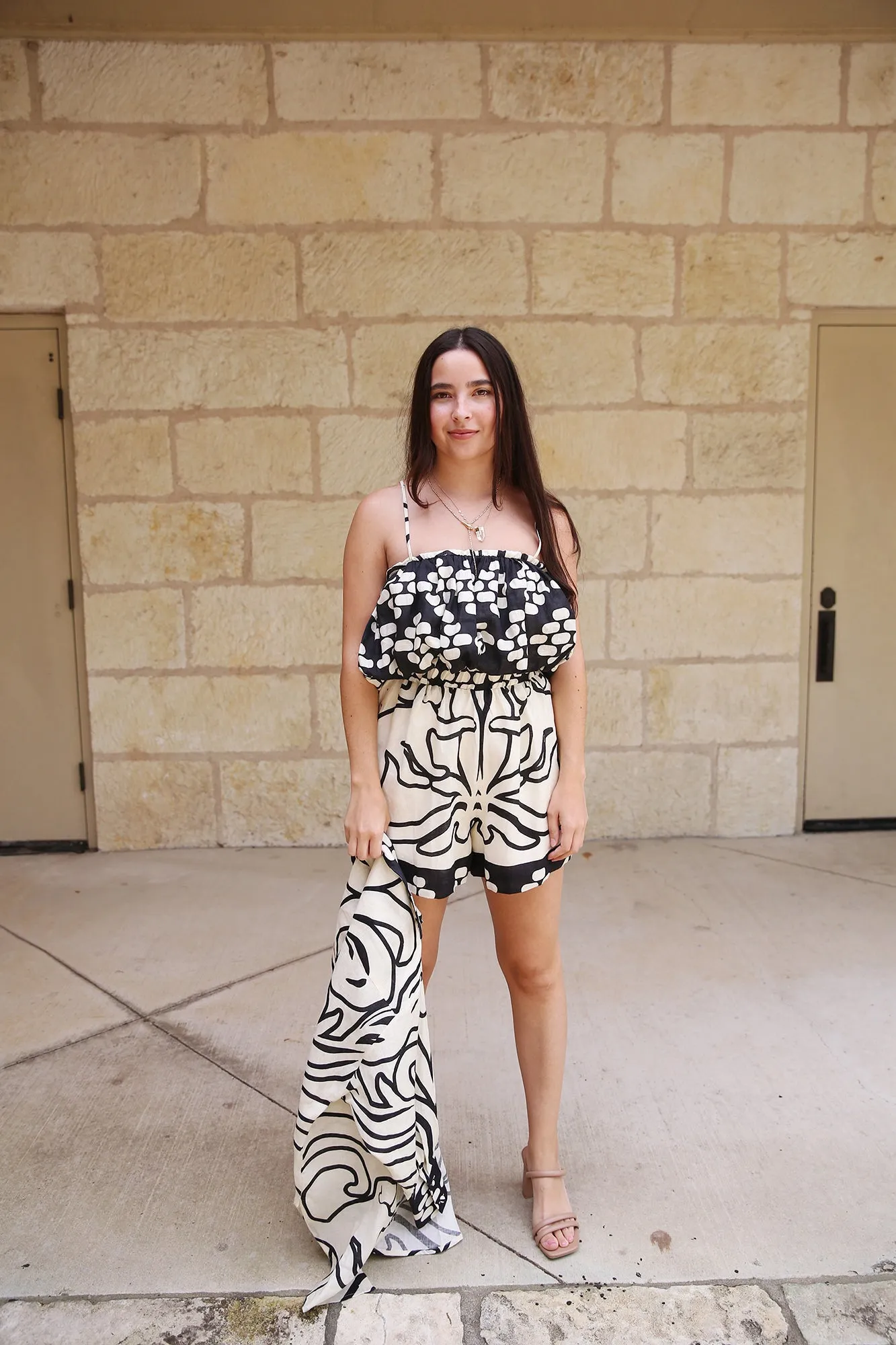 Inagua Short Two Monkeys Black