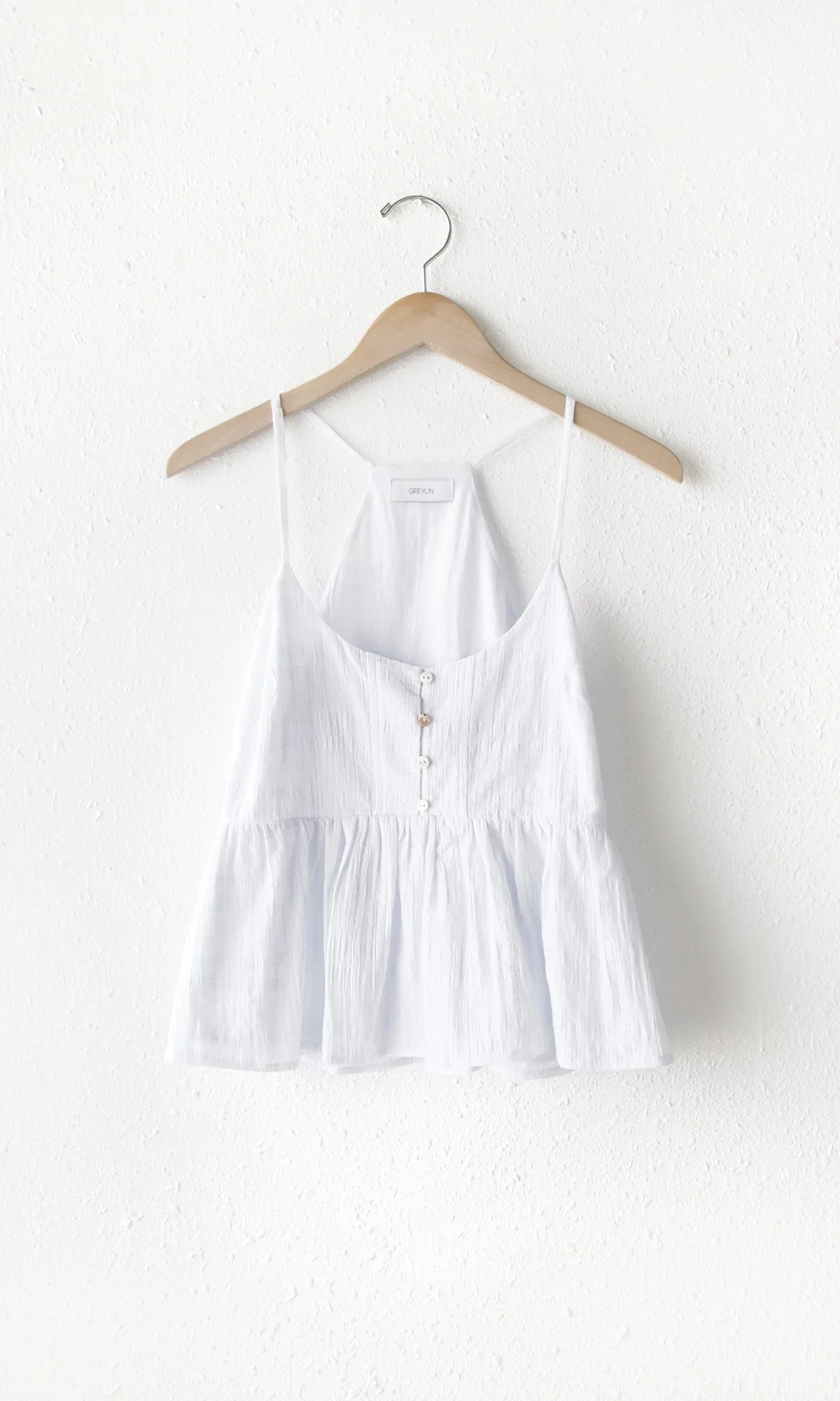 Iza Strappy Peplum Tank