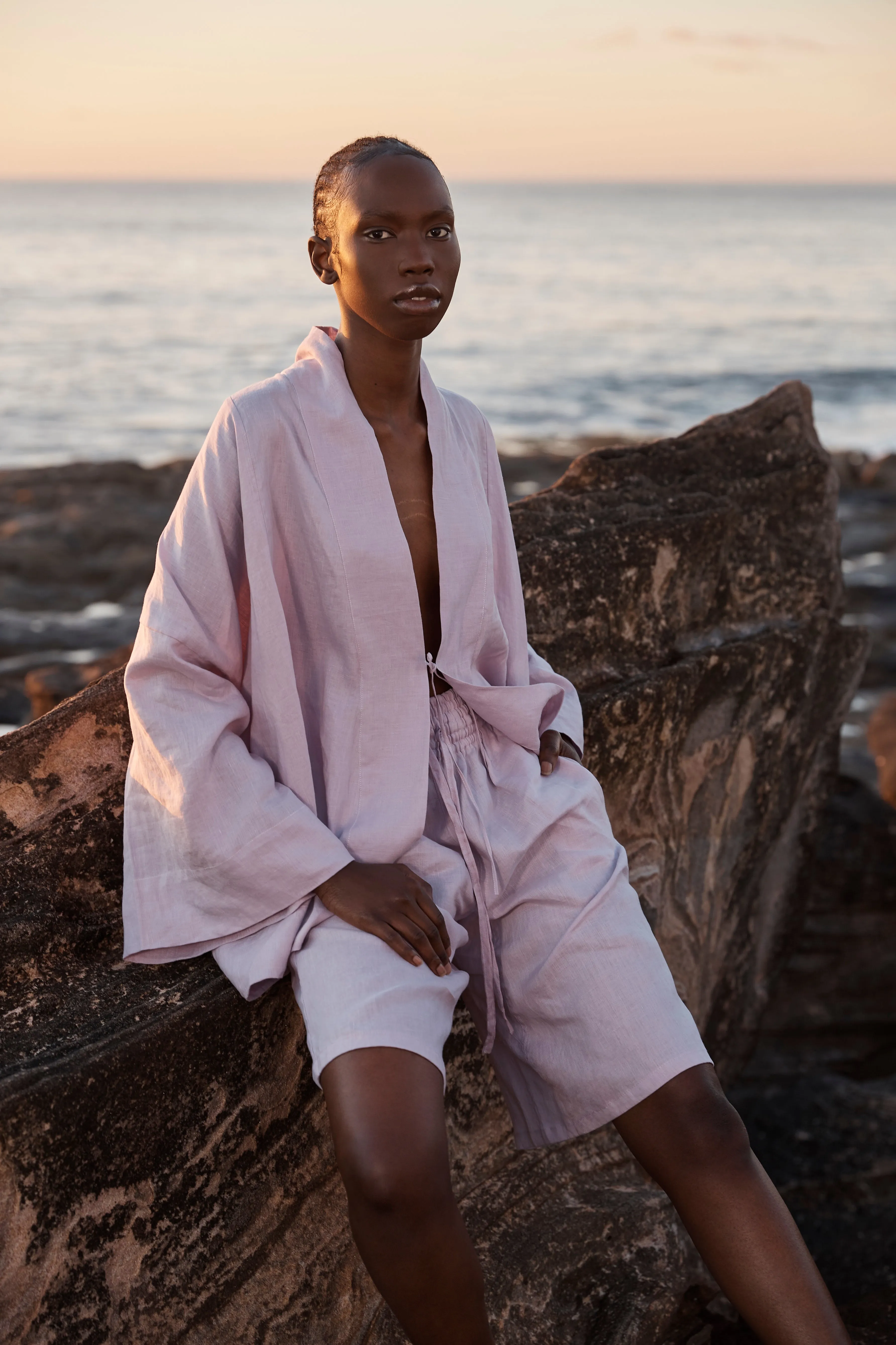 Koko Linen Shorts Mist