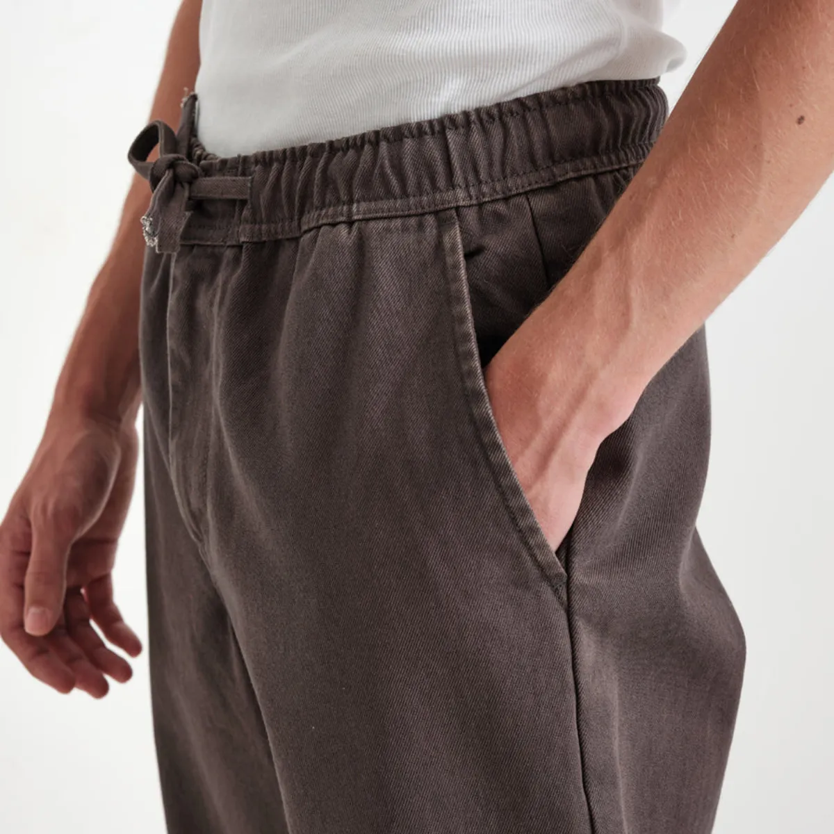 Kurt Trouser Cotton Twill Charcoal