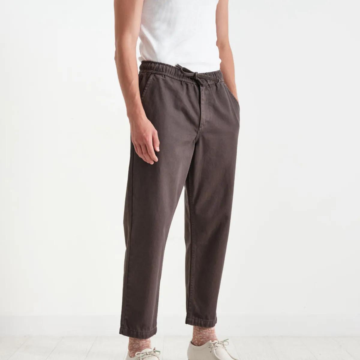 Kurt Trouser Cotton Twill Charcoal