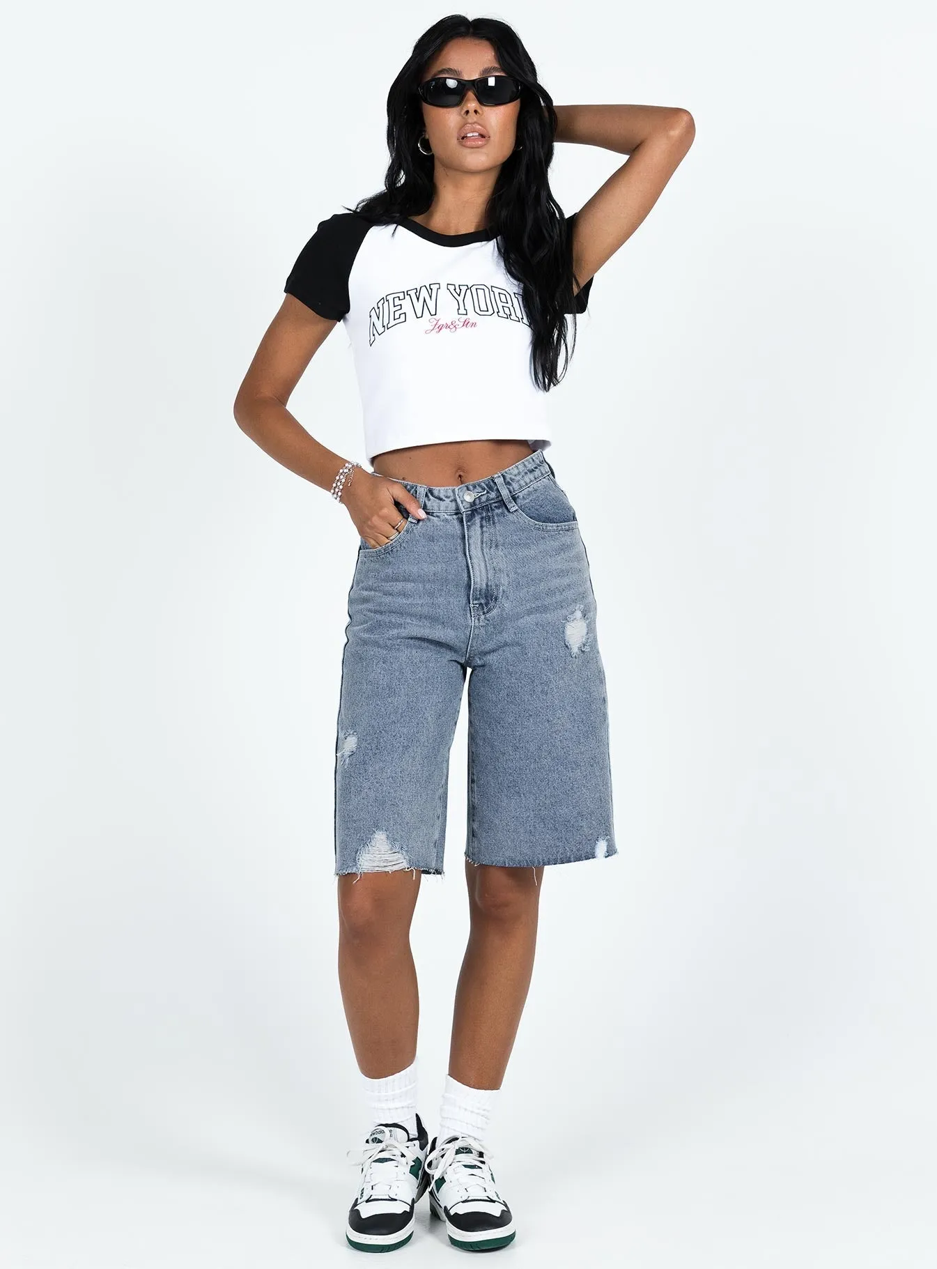Lexfield Denim Shorts Light Wash
