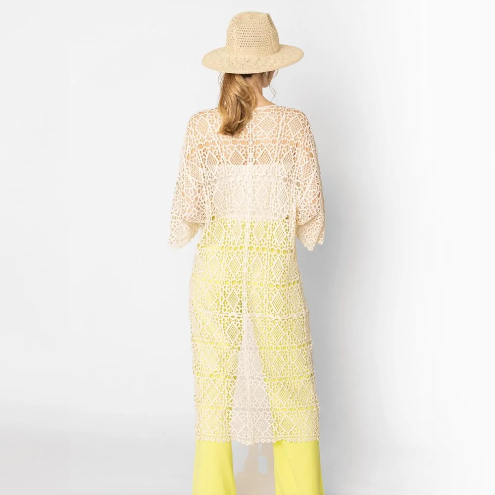 Malibu Crochet Kimono Cardigan