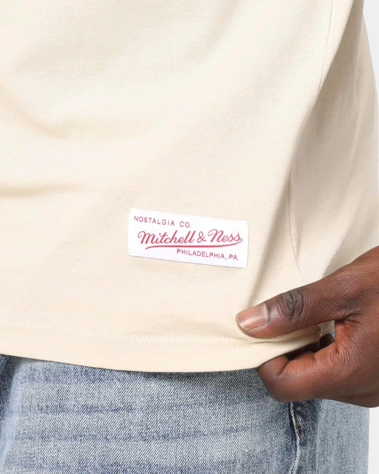 Mitchell & Ness Los Angeles Lakers Team Tonal Logo Short Sleeve T-Shirt Clay