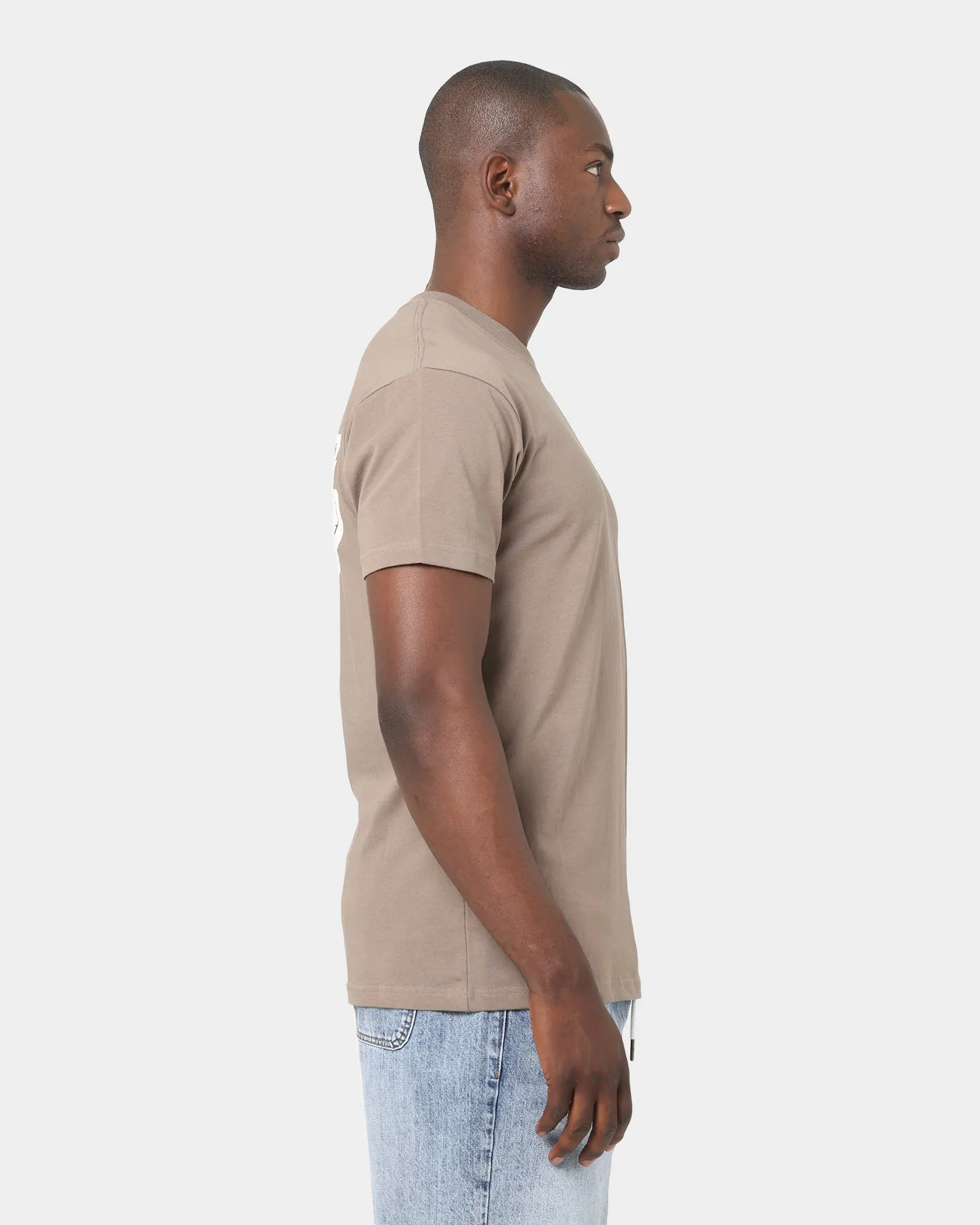 Mitchell & Ness Los Angeles Lakers Team Tonal Logo Short Sleeve T-Shirt Walnut
