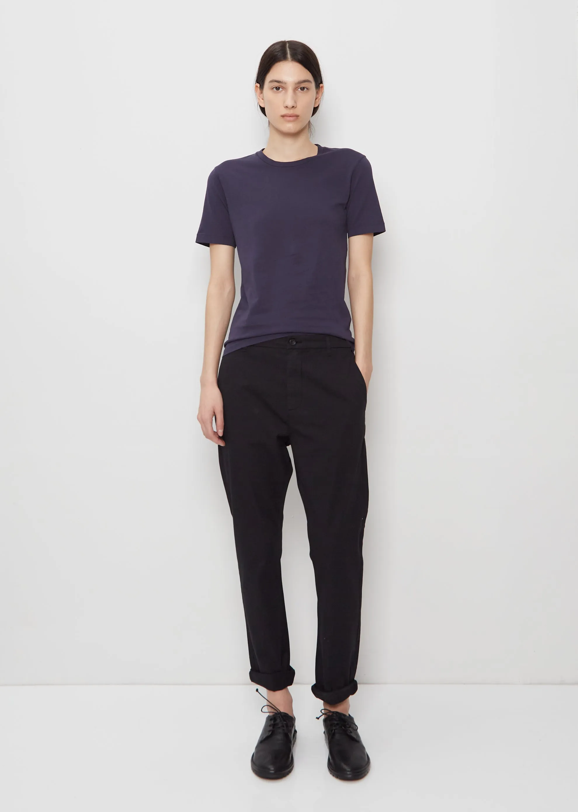 News Edit Cotton Trousers — Black