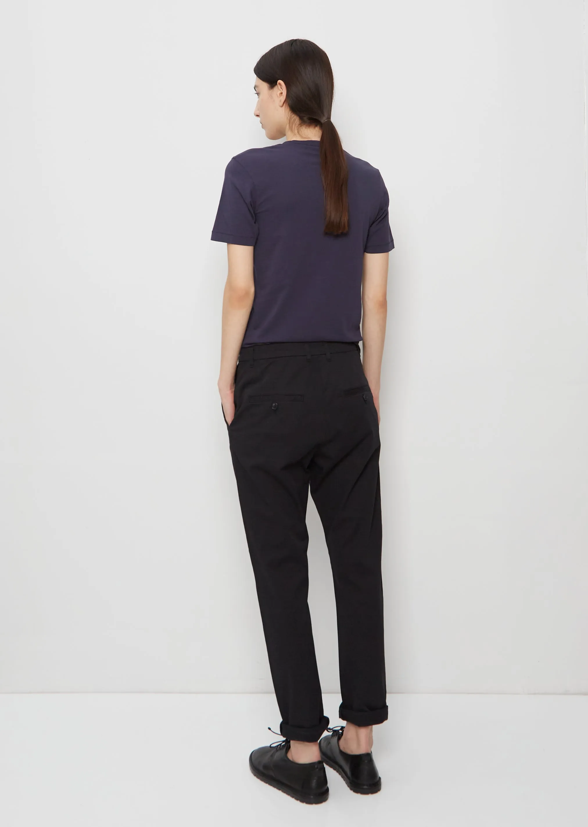News Edit Cotton Trousers — Black