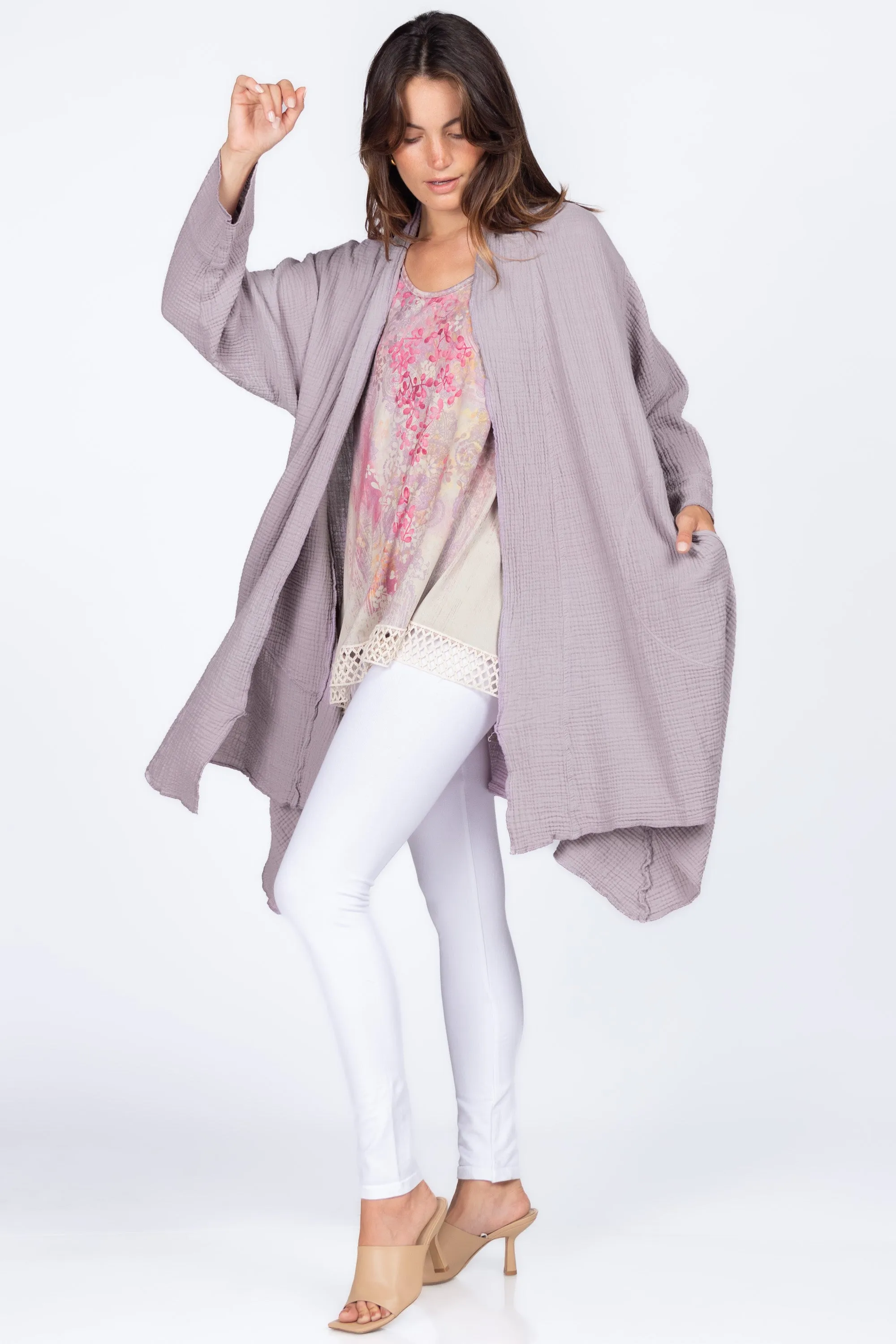 Oversized Dolman Sleeve Cardigan