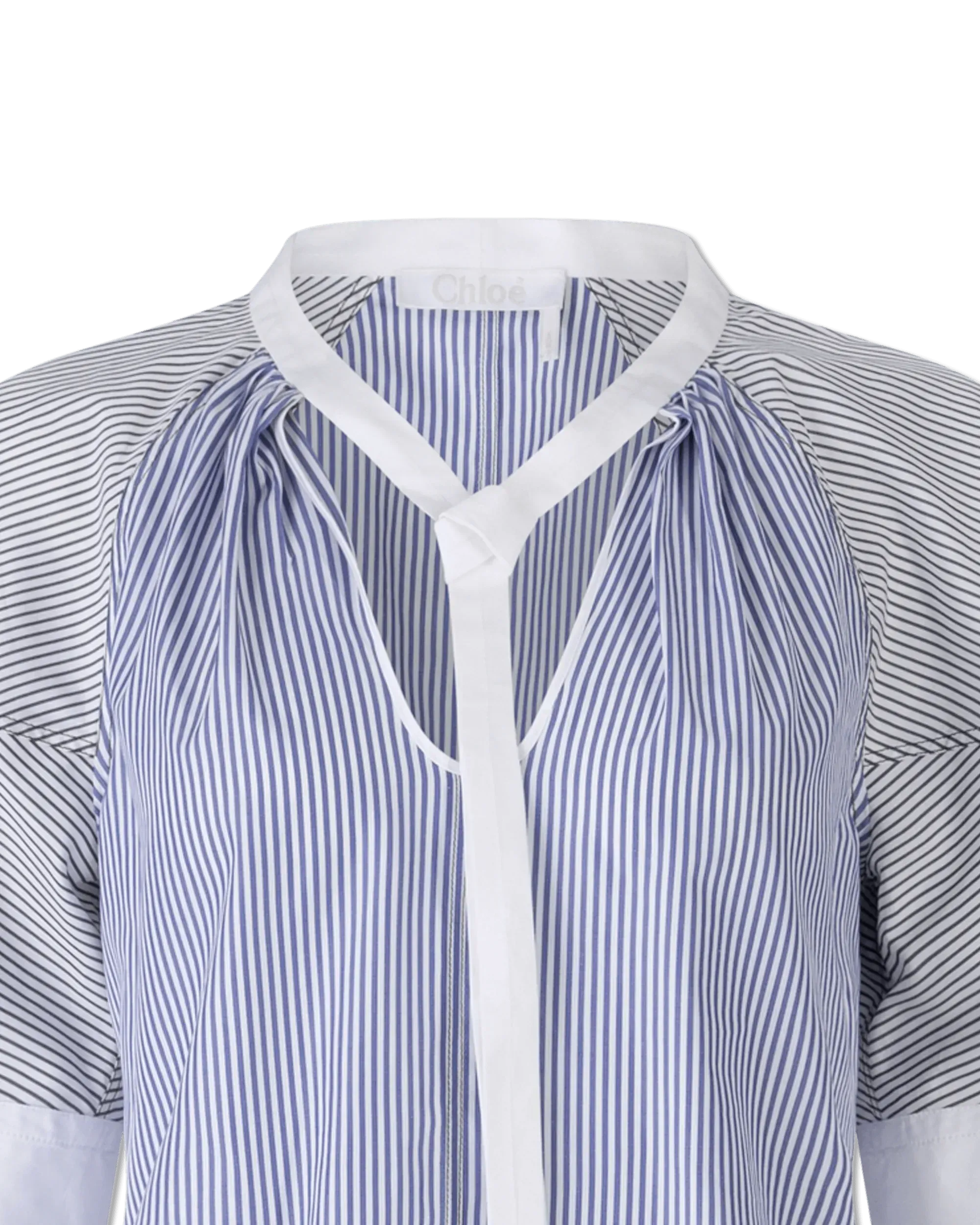 Pinstriped Poplin Top