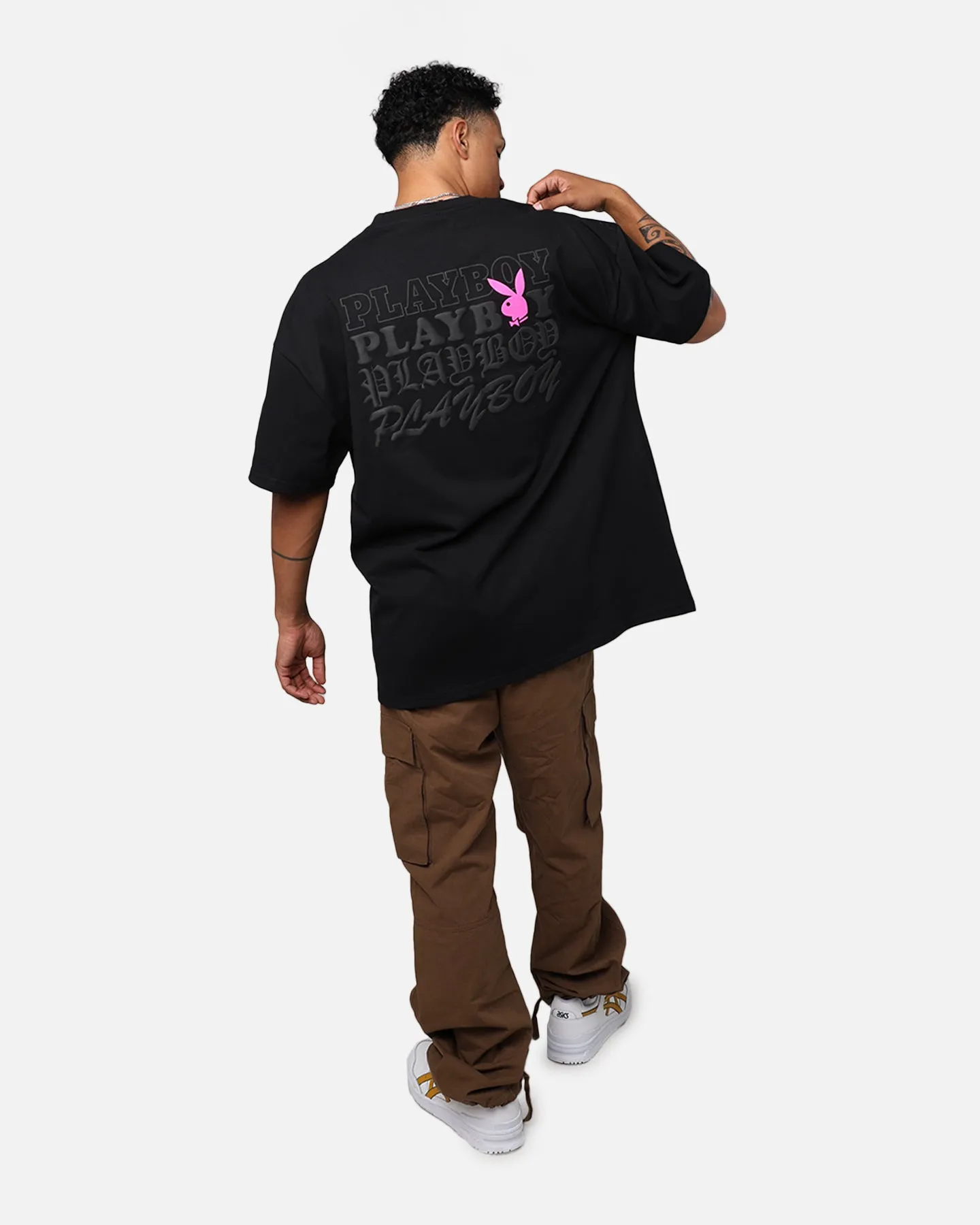 Playboy By Culture Kings Stacked T-Shirt Black