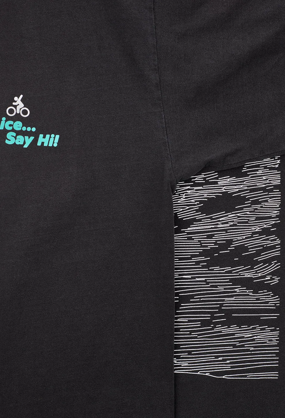 Share The Trail University Tee / Washed Black