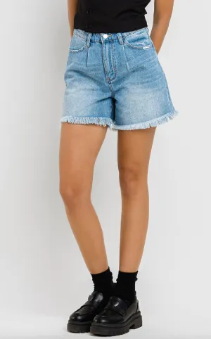 Sienna Super High Rise Pleated Shorts - Final Sale 50% off in cart