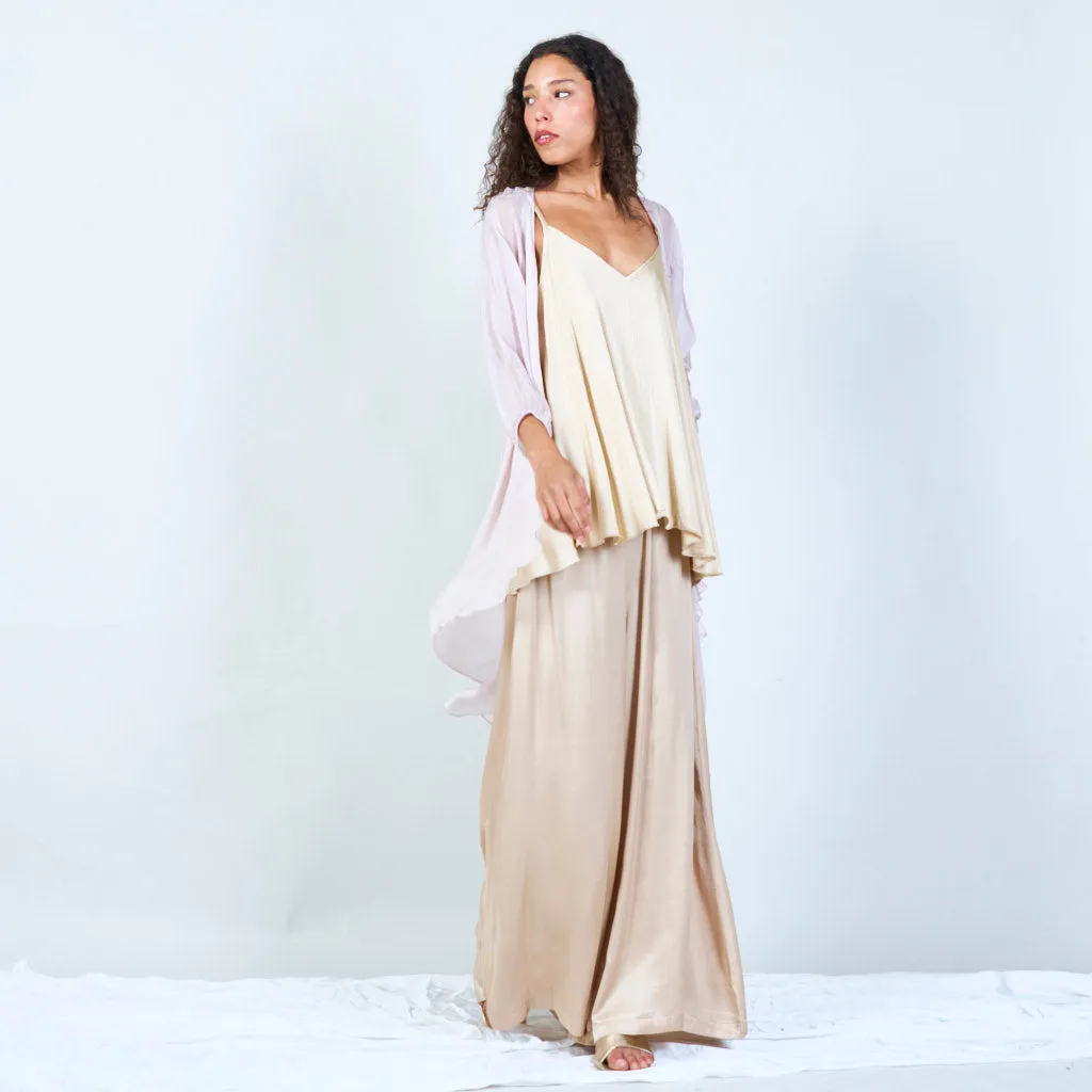 Silk chiffon sheer duster cardigan wholesale