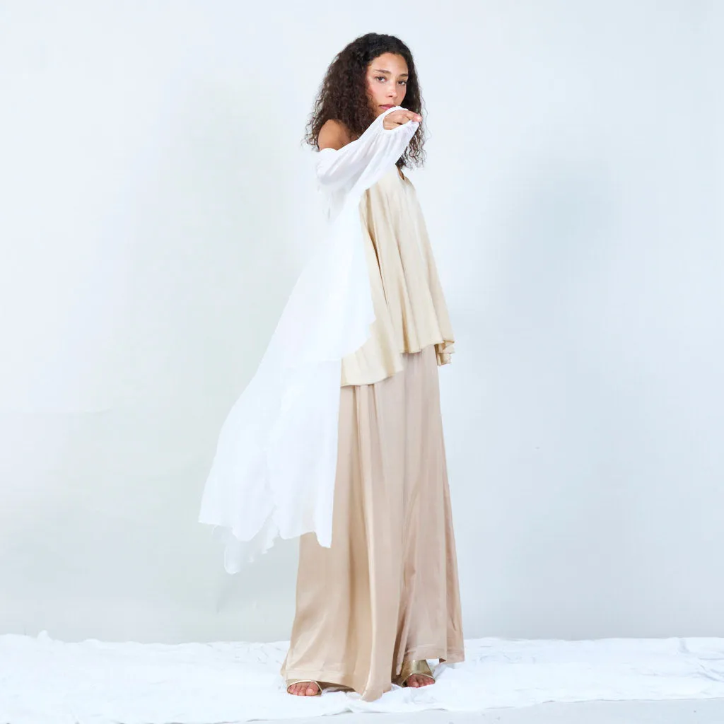 Silk chiffon sheer duster cardigan wholesale