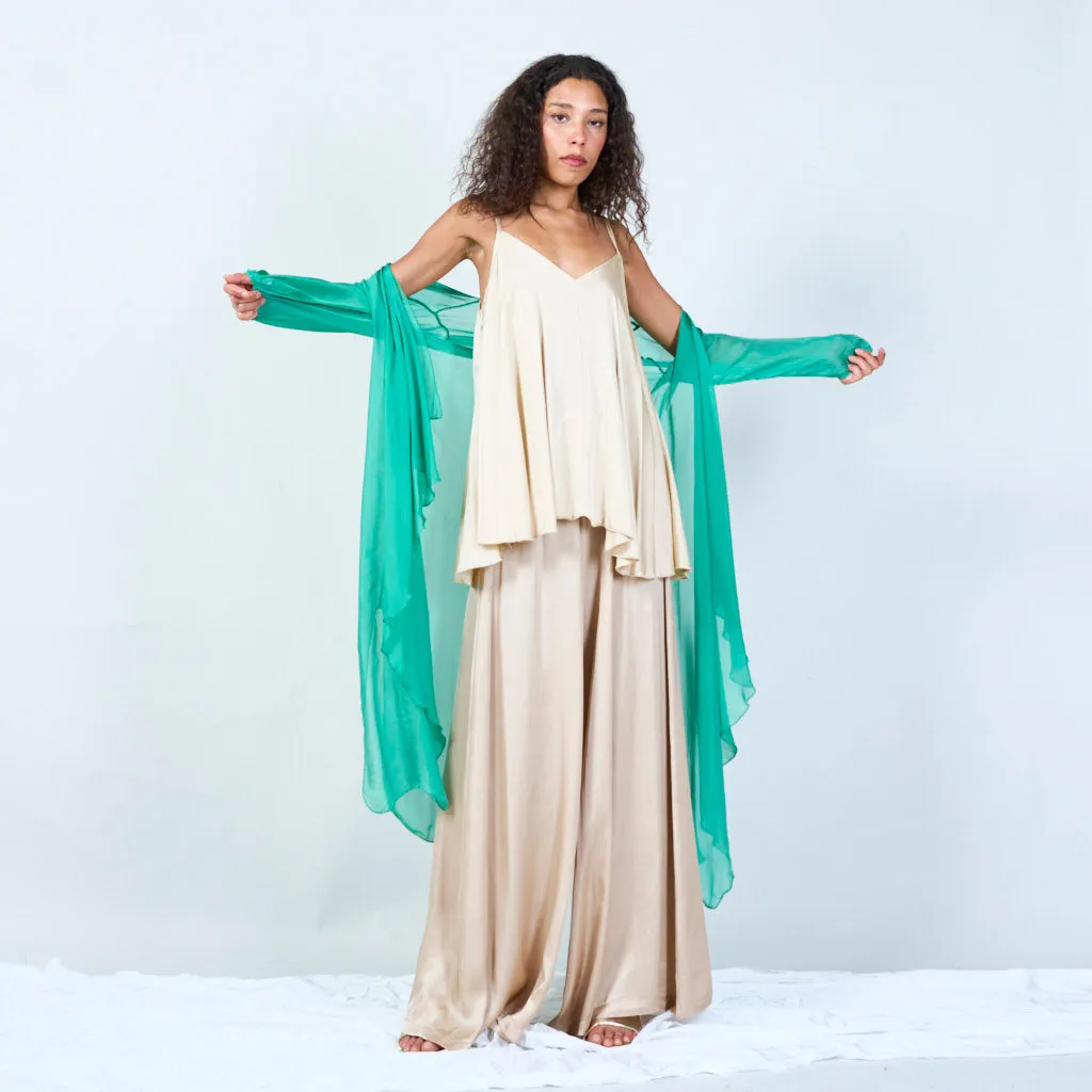 Silk chiffon sheer duster cardigan wholesale