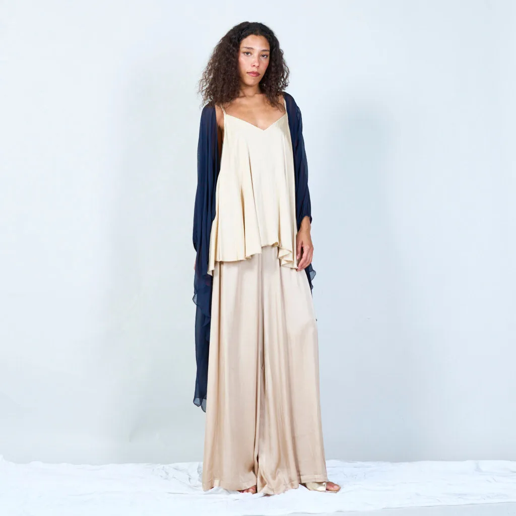 Silk chiffon sheer duster cardigan wholesale