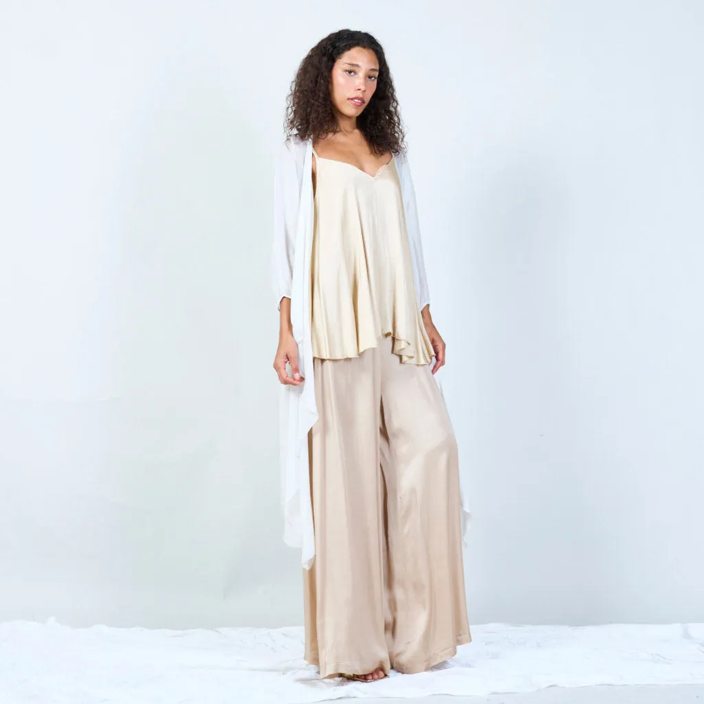 Silk chiffon sheer duster cardigan wholesale