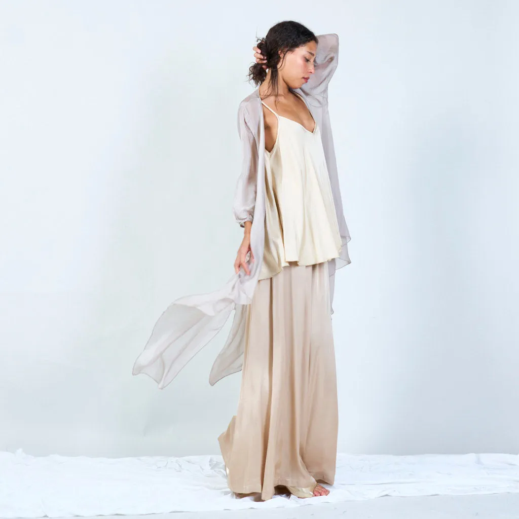 Silk chiffon sheer duster cardigan wholesale