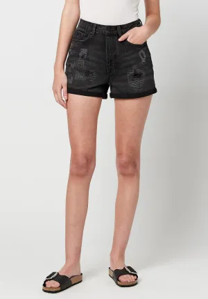 Super High Rise Joanna Repaired Shorts  - BL15786