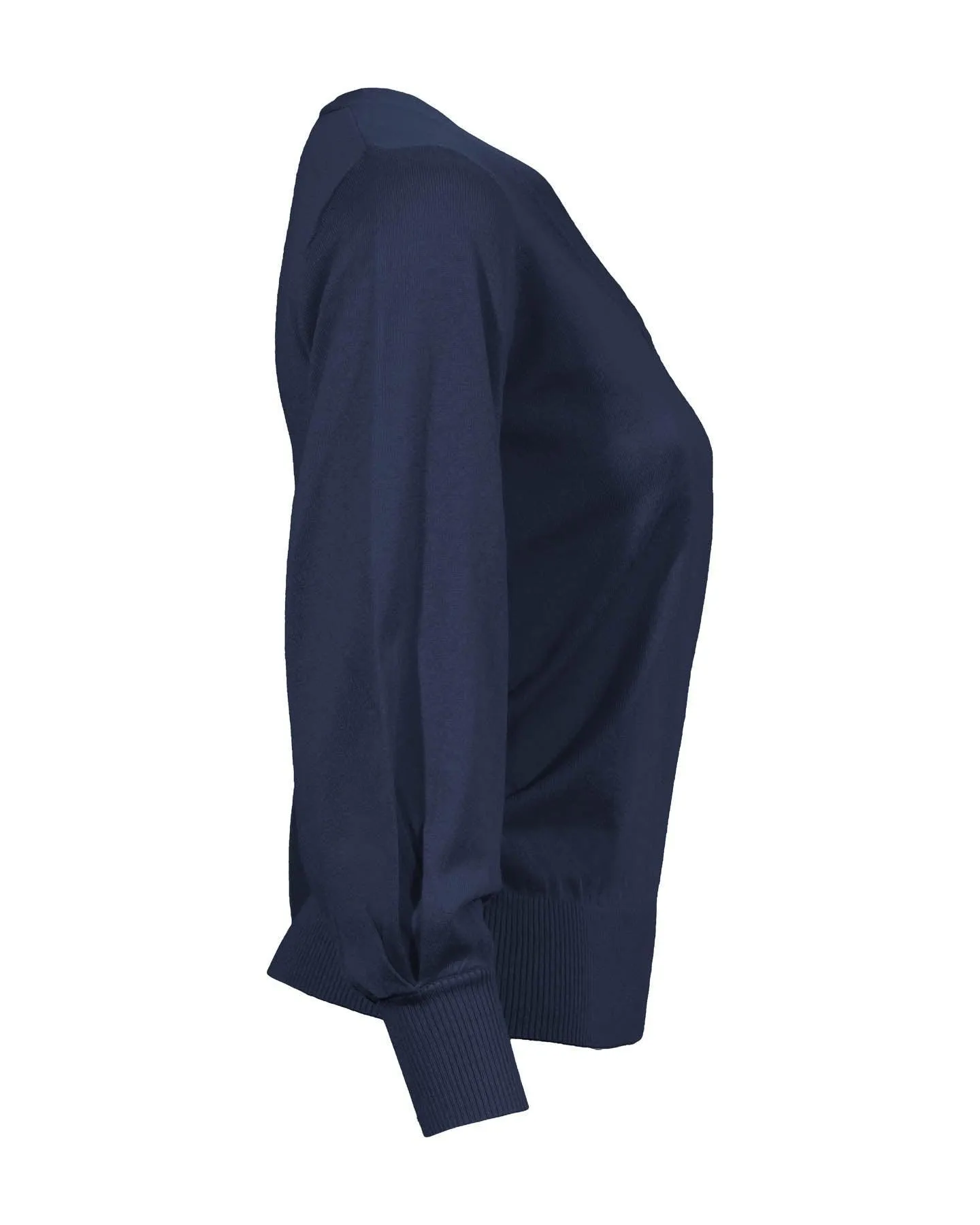 V-Neck Puff Sleeve Pullover