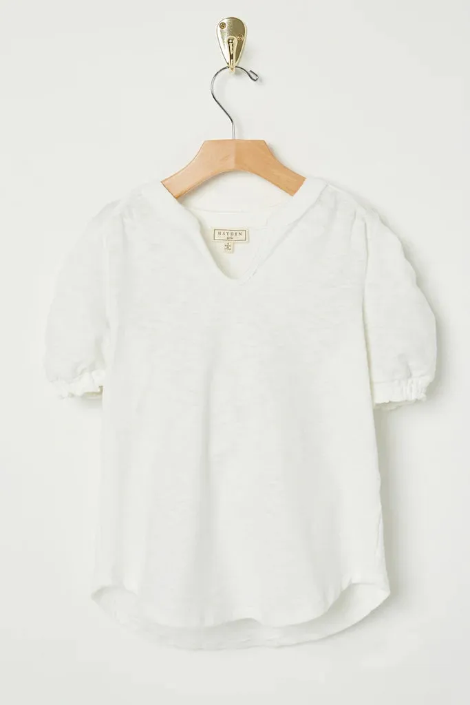 V-Neck Puff Sleeve Top
