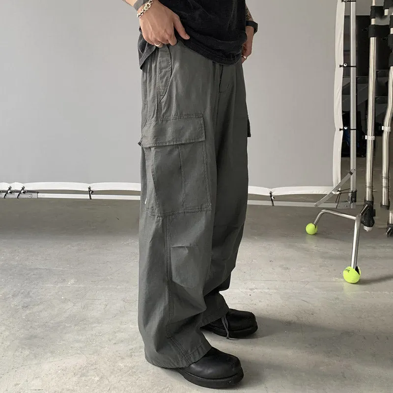 Wide Leg Casual Drawstring Pants