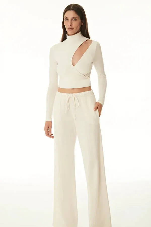 Wide Leg Drawstring Pant