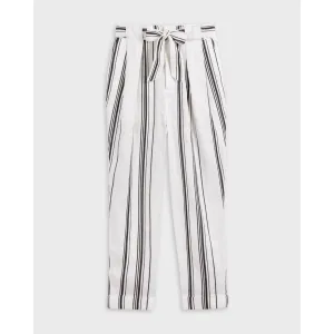 Women Wmt-Asherr-Stripe Tapered Trouser - White
