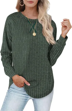 XIEERDUO Womens Sweatshirts Crewneck Loose Fitting Tops For Women Long Sleeve Shirts Pullover