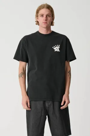 XL CROWN TEE - PIGMENT BLACK