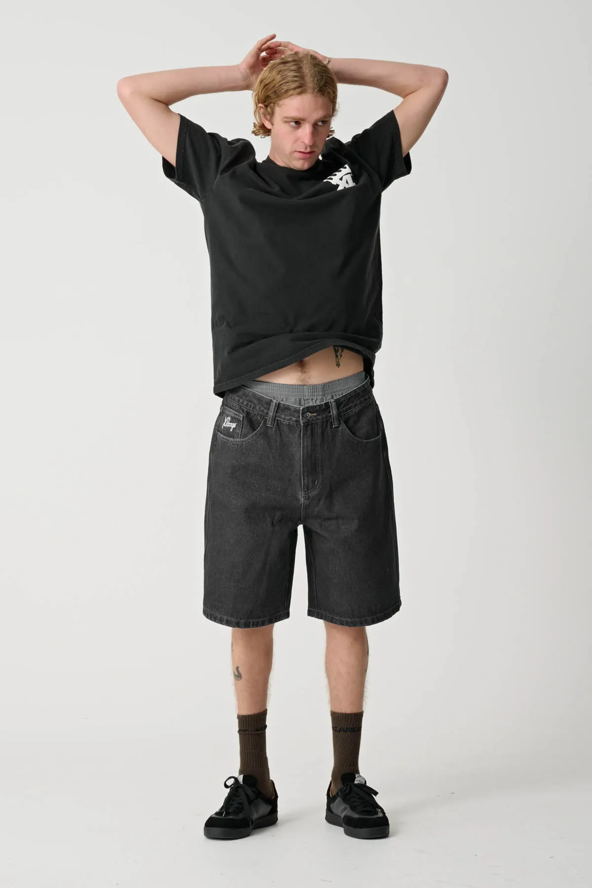 XL CROWN TEE - PIGMENT BLACK
